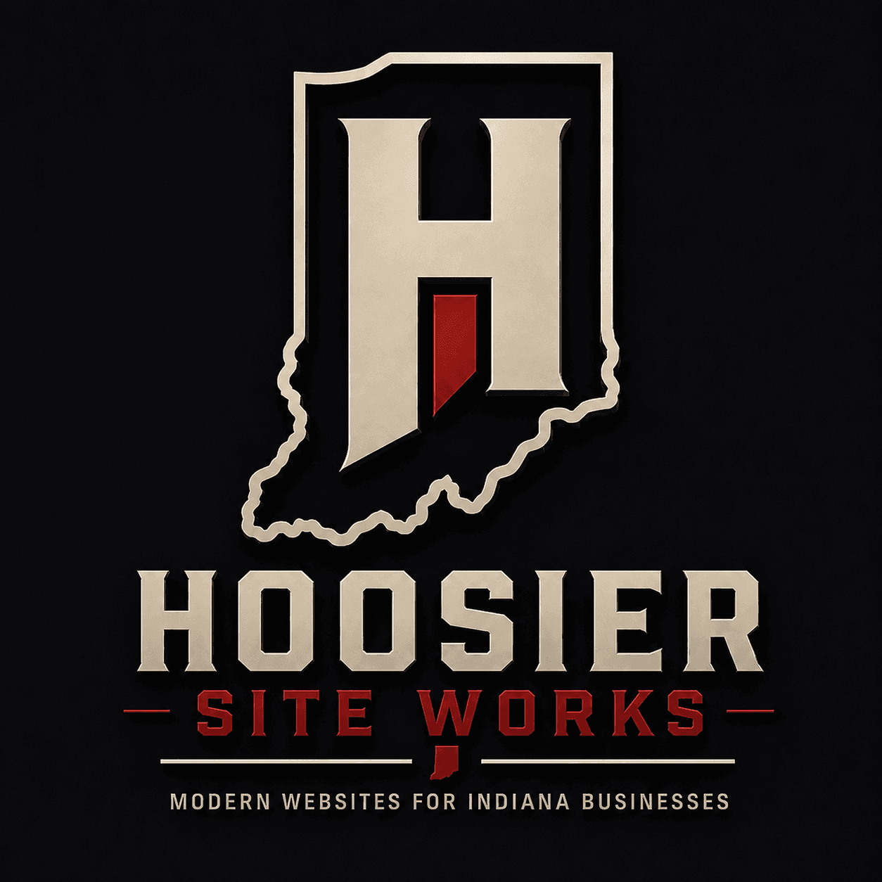 Hoosier Site Works emblem with Indiana H mark